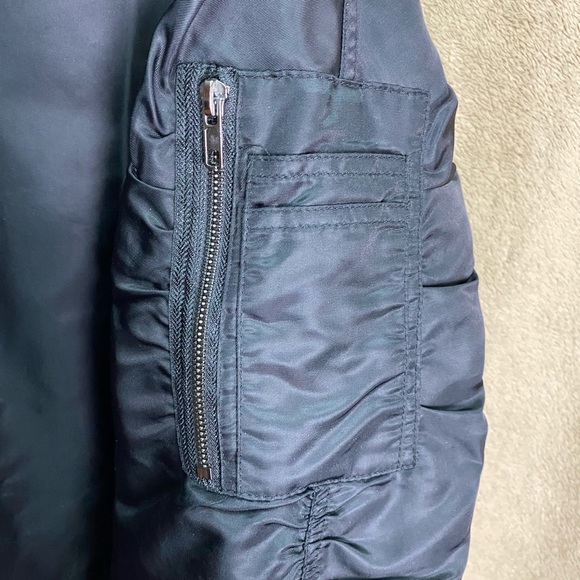 Black Bomber Jacket - Picture 2 of 3